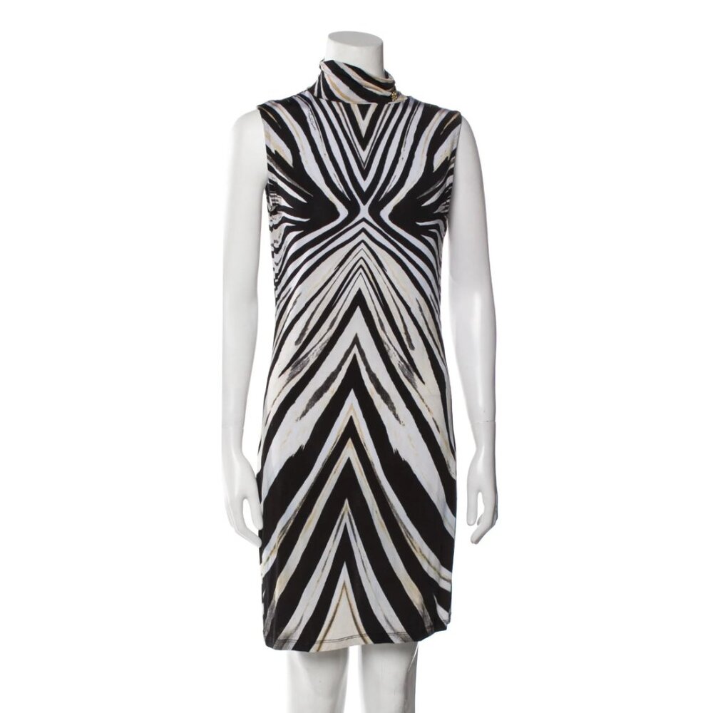 Roberto Cavalli Zebra Print Shift Dress IT38